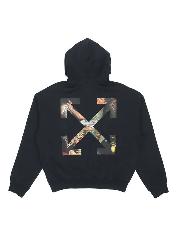 Толстовка fw20 painting arrow hooded sweater men's black Off-White — изображение 1 из 4, черный