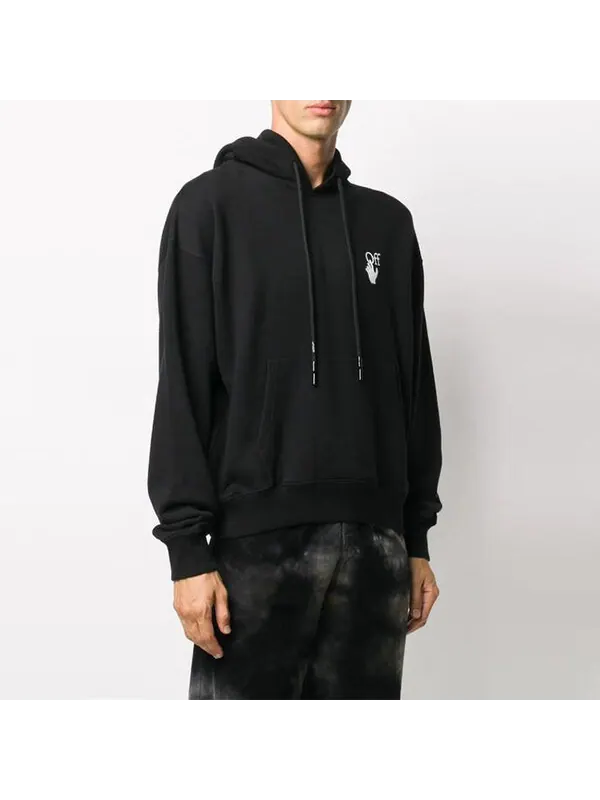 Толстовка fw20 painting arrow hooded sweater men's black Off-White — изображение 4 из 4, черный