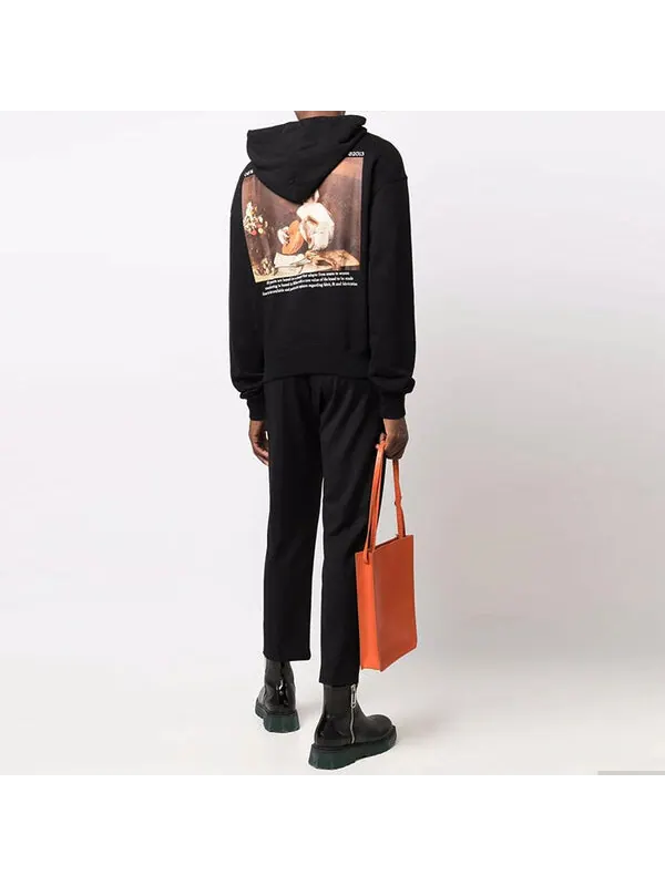 Толстовка fw21 caravaggio painting solid color ordinary version black Off-White — изображение 2 из 4, черный