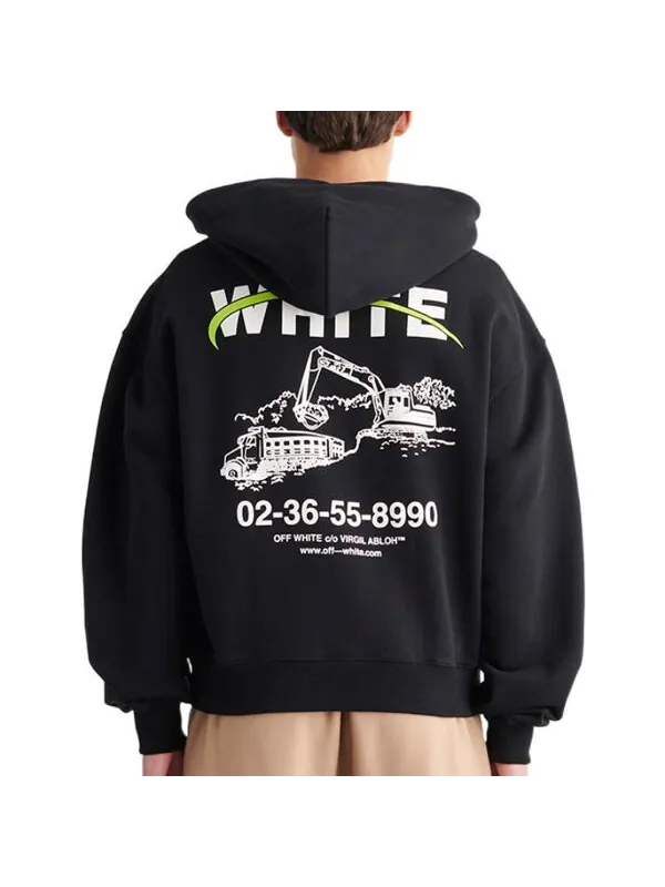Толстовка fw22 Off-White — изображение 3 из 4, черный/белый