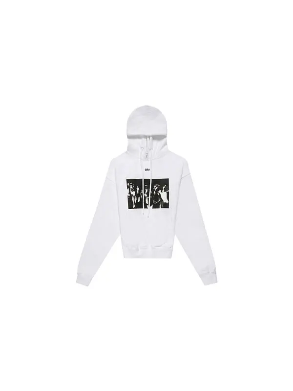 Толстовка ss20 white spray painting oversized Off-White — изображение 2 из 4, белый