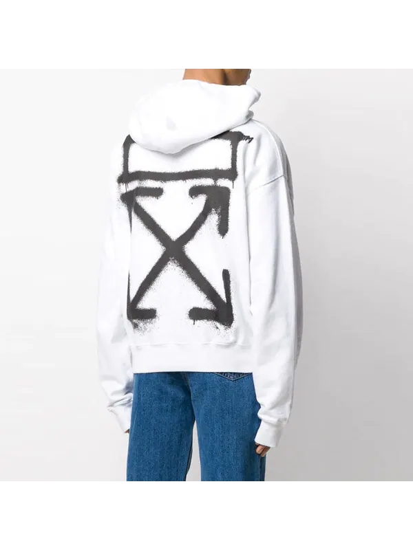 Толстовка ss20 white spray painting oversized Off-White — изображение 4 из 4, белый