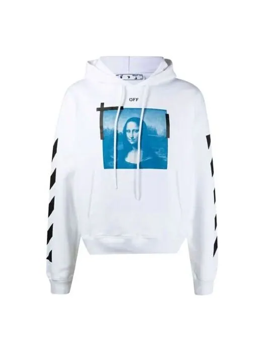 Толстовка logo pattern printing drawstring version white Off-White — изображение 1 из 4, белый