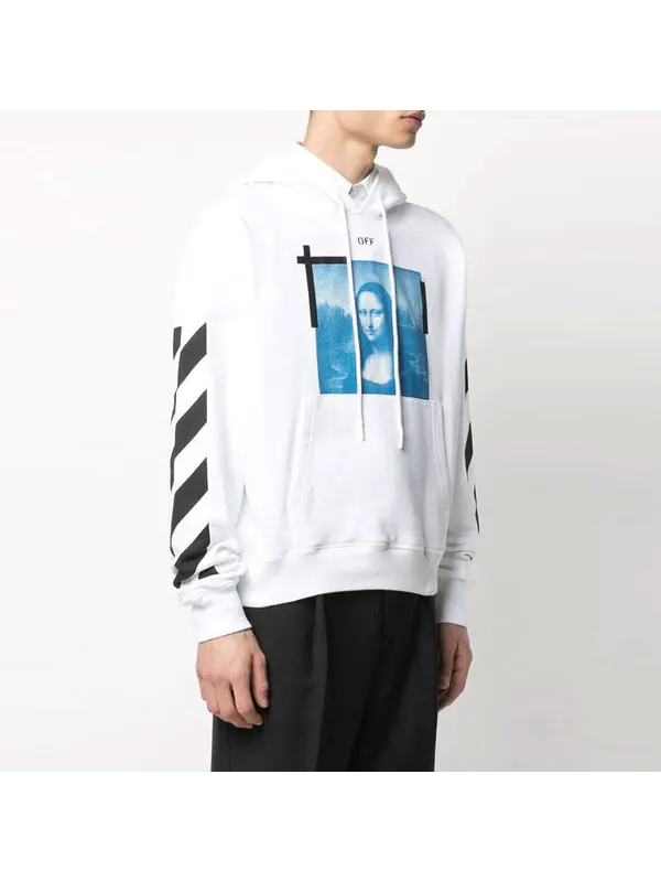 Толстовка logo pattern printing drawstring version white Off-White — изображение 4 из 4, белый