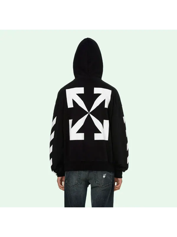 Толстовка blue monalisa over hood 'black' Off-White — изображение 3 из 4, черный