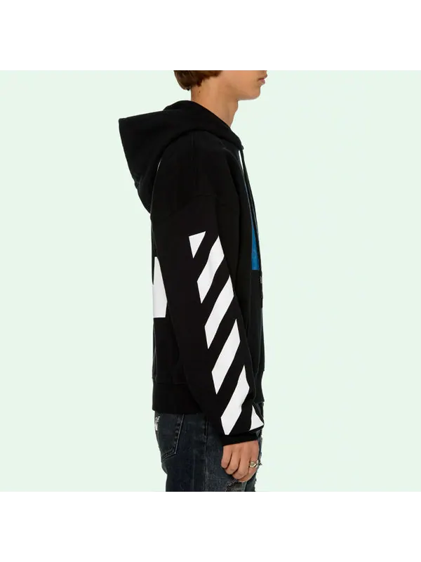 Толстовка blue monalisa over hood 'black' Off-White — изображение 4 из 4, черный