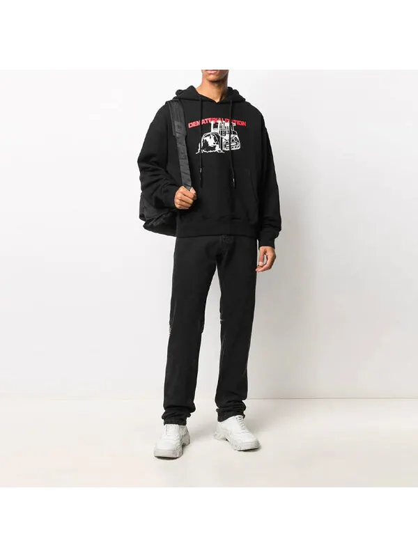 Толстовка ss21 dematerialization logo printing black Off-White — изображение 2 из 4, черный