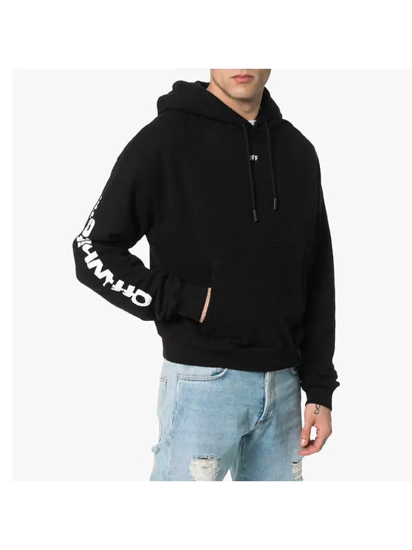 Толстовка OFF-WHITE C/O Virgil Abloh Men'S Black Diag Skulls Over — изображение 2 из 4, черный