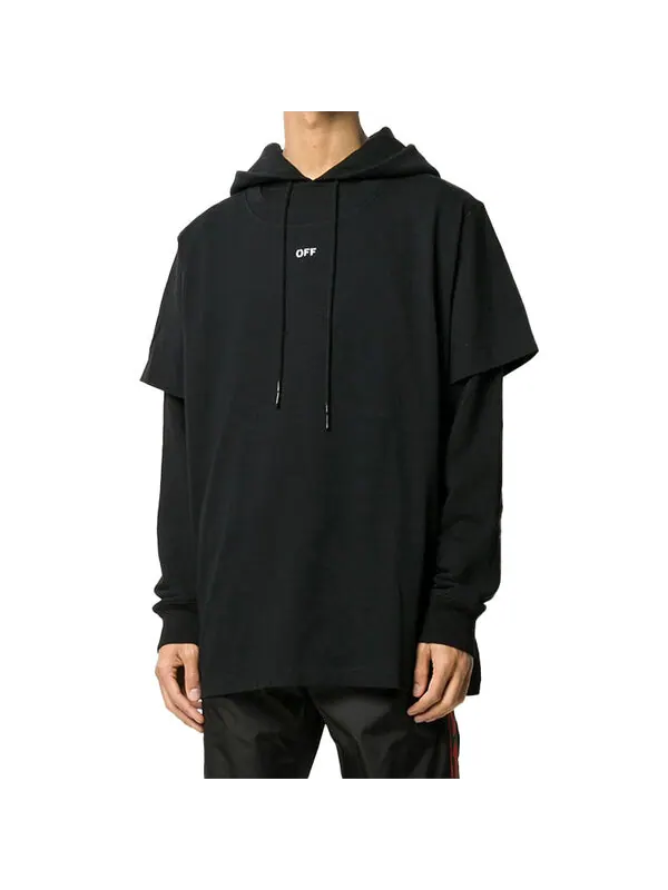 Толстовка men's arrow logo black Off-White — изображение 2 из 4, черный