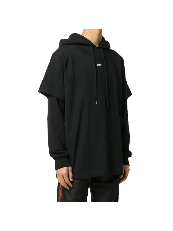 Толстовка men's arrow logo black Off-White — изображение 3 из 4, черный