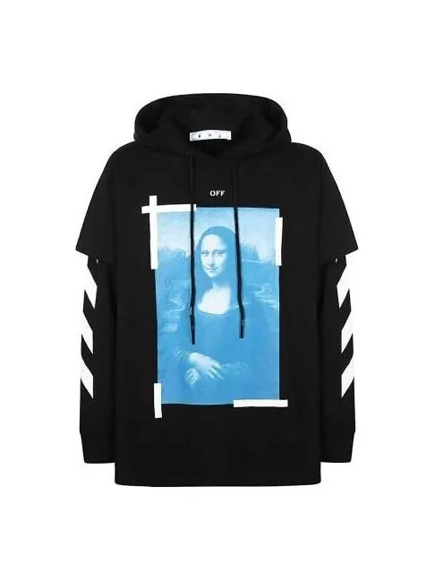 Толстовка Men's OFF-WHITE SS21 Mona Lisa Printing Black — изображение 1 из 4, черный