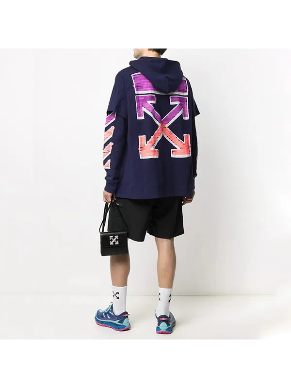 Толстовка men's ss21 purple Off-White — изображение 2 из 4, фиолетовый