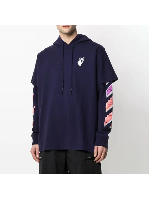 Толстовка men's ss21 purple Off-White — изображение 3 из 4, фиолетовый