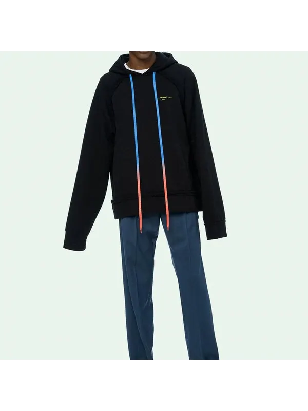 Толстовка arrow gradient drawstring loose fit black Off-White — изображение 3 из 4, черный