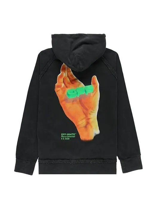 Толстовка hand logo incompiuto for men black Off-White — изображение 1 из 4, черный