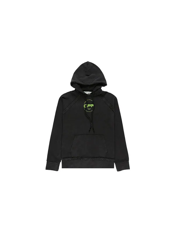 Толстовка hand logo incompiuto for men black Off-White — изображение 2 из 4, черный
