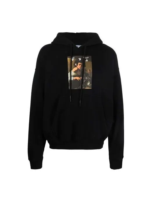 Толстовка fw21 pattern alphabet printing drawstring pullover version black Off-White — изображение 1 из 4, черный