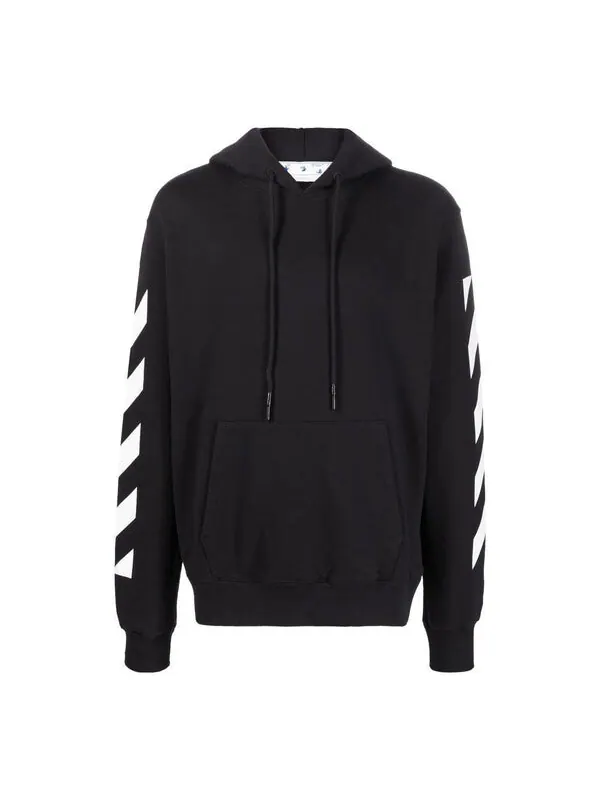 Толстовка men's ss22 arrow pattern printing loose fit autumn black Off-White — изображение 1 из 4, мульти