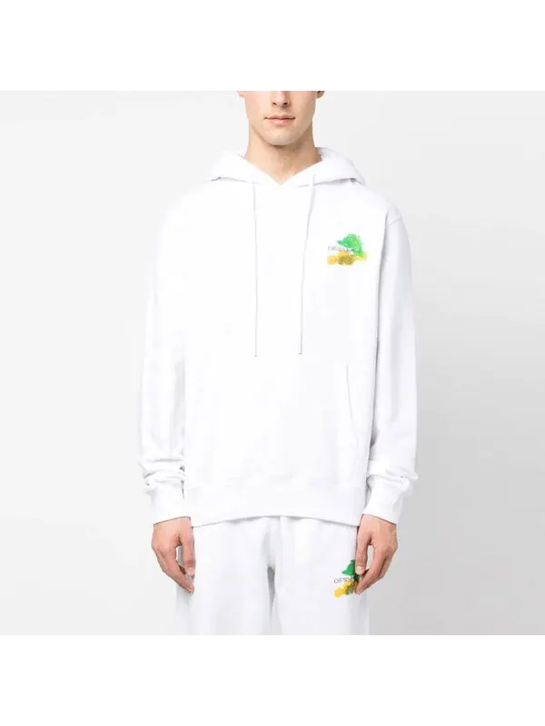 Толстовка OFF-WHITE SS23 Brush Arrow Fleece — изображение 2 из 4, белый