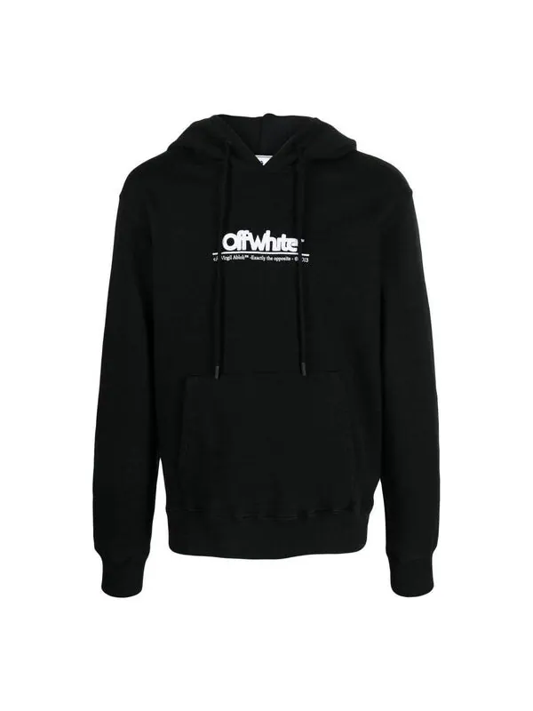 Толстовка chunky logo hoodie 'black' Off-White — изображение 1 из 4, черный