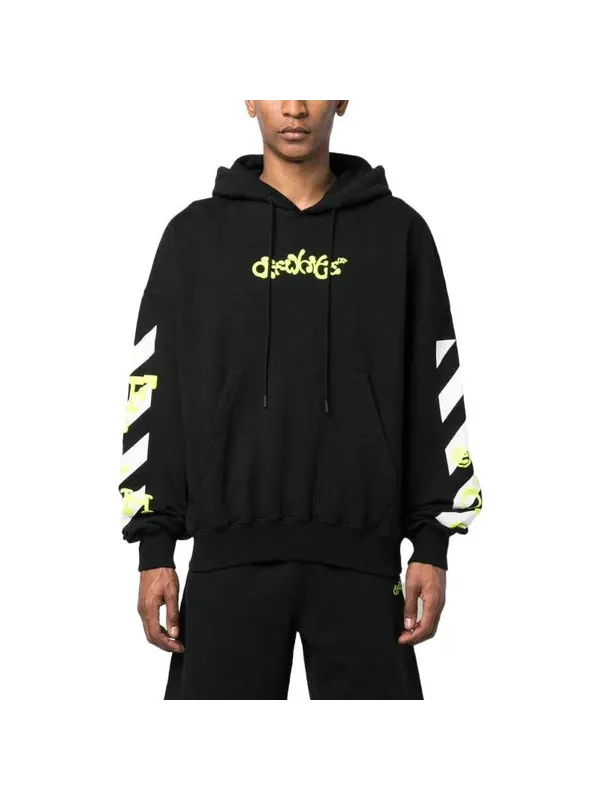 Толстовка diag arrows-logo hoodie Off-White — изображение 2 из 4, белый