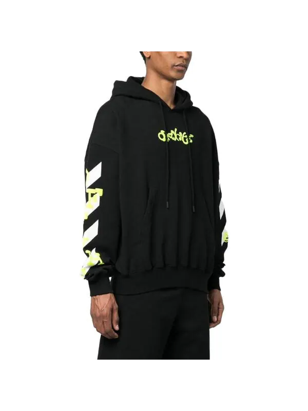 Толстовка diag arrows-logo hoodie Off-White — изображение 4 из 4, белый