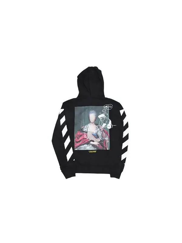 Куртка printing hooded zipper jacket black Off-White — изображение 2 из 4, черный