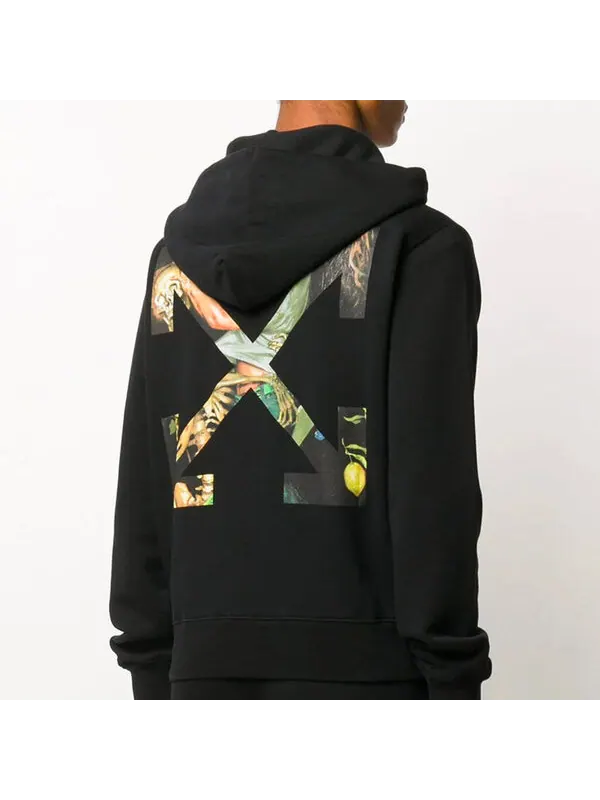 Толстовка OFF-WHITE Painting Arrow Zipper Long Classic Black — изображение 4 из 4, черный