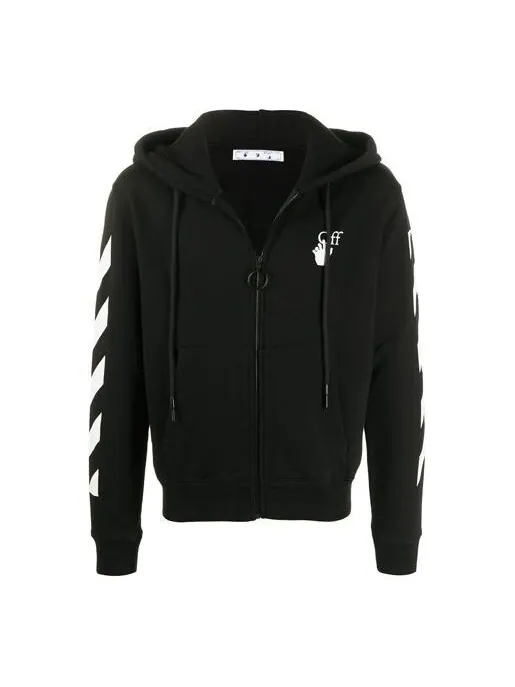 Толстовка hands arrow hooded coat men's black Off-White — изображение 1 из 4, черный
