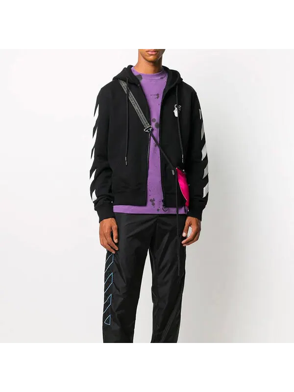 Толстовка hands arrow hooded coat men's black Off-White — изображение 2 из 4, черный