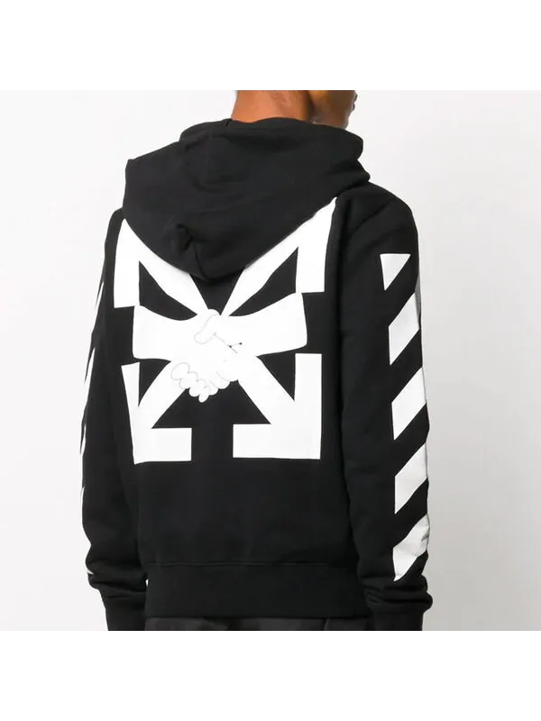 Толстовка hands arrow hooded coat men's black Off-White — изображение 3 из 4, черный