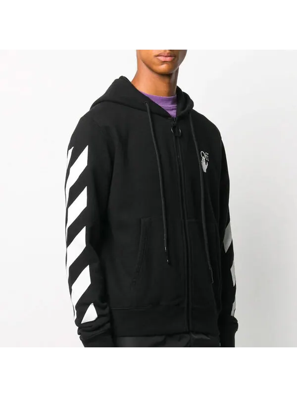 Толстовка hands arrow hooded coat men's black Off-White — изображение 4 из 4, черный