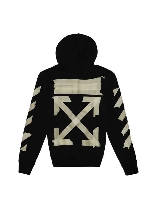 Толстовка men's rubber strap arrow printing classic black Off-White — изображение 1 из 4, черный