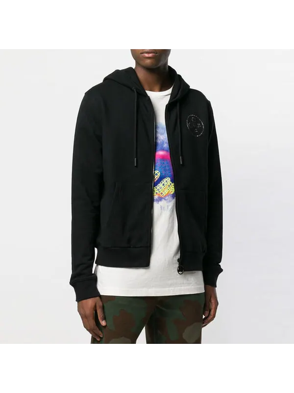 Толстовка ss19 embellished logo hooded jacket Off-White — изображение 3 из 4, черный