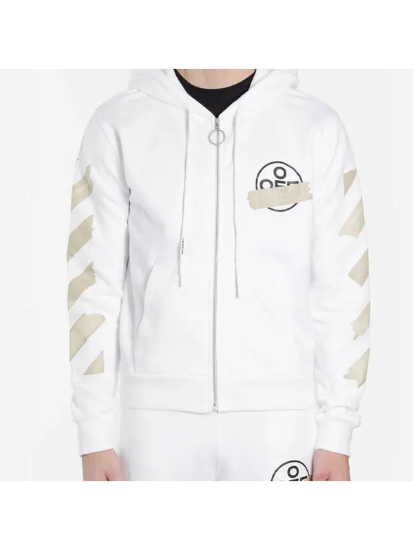 Толстовка ss20 arrows sketch mens logo sweater tape Off-White — изображение 3 из 4, белый