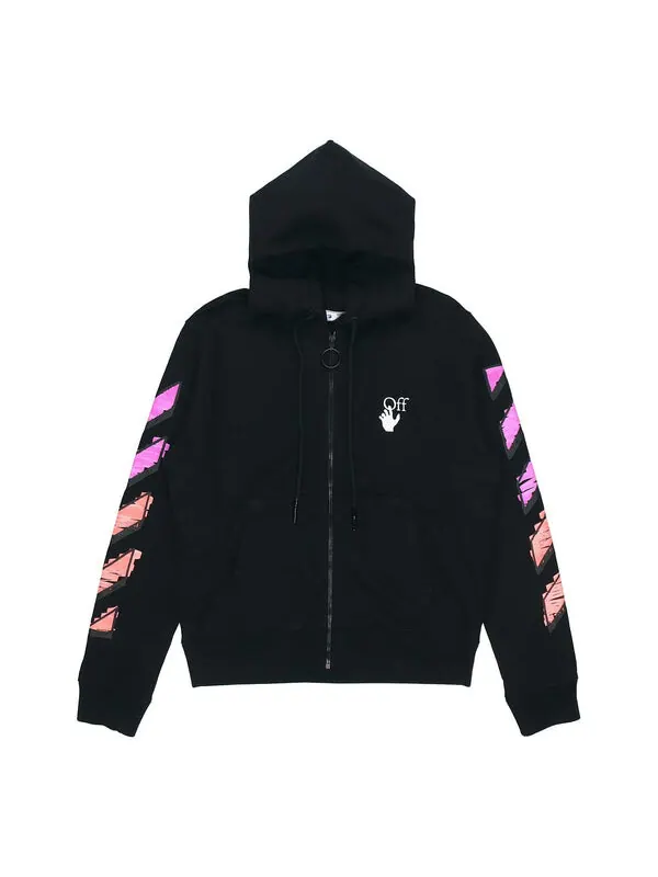 Толстовка OFF-WHITE SS21 Gradient Zipper Classic Jacket Ordinary Version Black — изображение 1 из 4, черный