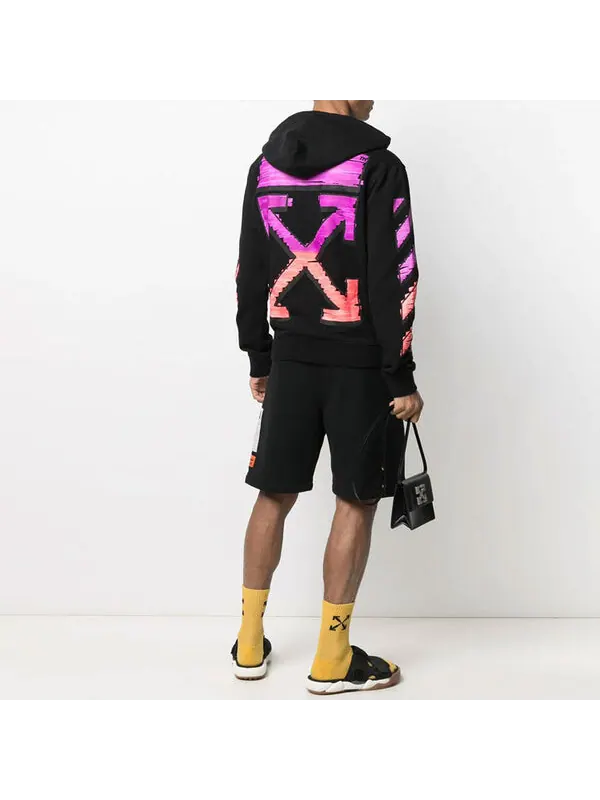 Толстовка OFF-WHITE SS21 Gradient Zipper Classic Jacket Ordinary Version Black — изображение 3 из 4, черный