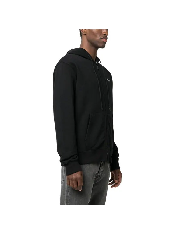 Толстовка Off-White Wave Diag-Stripe Zip-Up Hoodie — изображение 4 из 4, белый