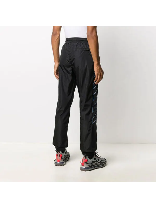 Брюки stripe nylon training long pants black Off-White — изображение 4 из 4, черный