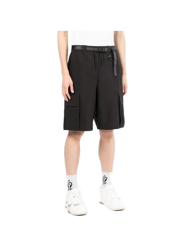 Шорты ss22 industrial solid color belt casual shorts black Off-White — изображение 4 из 4, серый