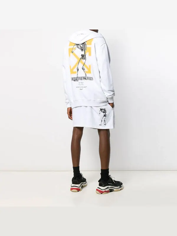 Толстовка x undercover crossover double sided logo printing white Off-White — изображение 4 из 4, белый