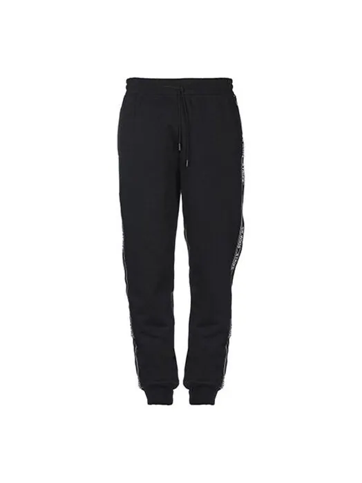 Брюки men's side stripe black pants Off-White