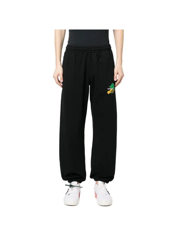 Брюки brush arrow track pants 'black' Off-White — изображение 2 из 4, черный
