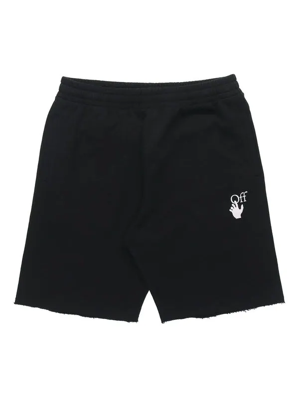 Шорты ss21 diag stripe sweat shorts men s black Off-White — изображение 1 из 4, черный