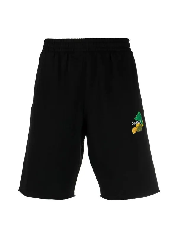 Шорты brush arrow bermuda shorts 'black' Off-White — изображение 1 из 4, черный