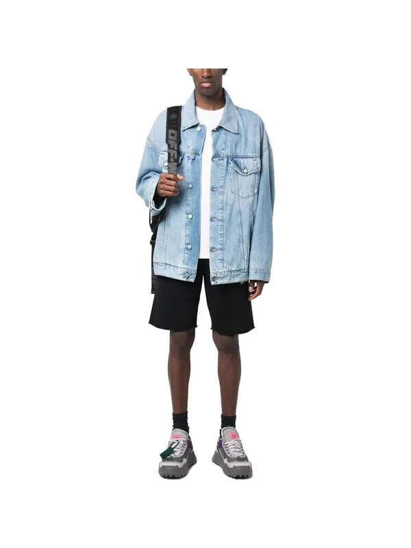 Шорты brush arrow bermuda shorts 'black' Off-White — изображение 2 из 4, черный