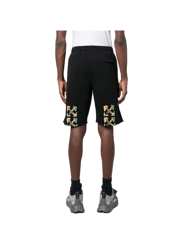 Шорты brush arrow bermuda shorts 'black' Off-White — изображение 4 из 4, черный
