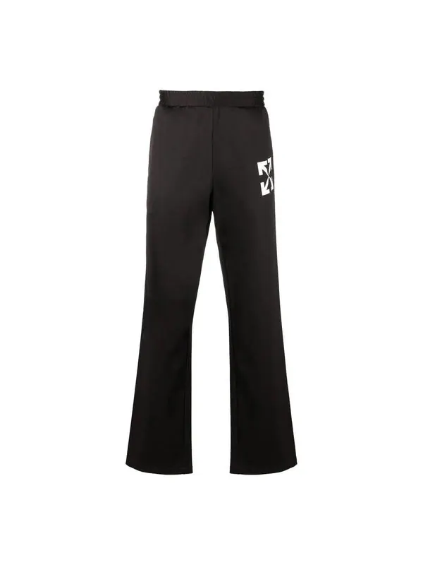 Брюки men's fw22 casual arrow pattern sports pants/trousers/joggers black Off-White — изображение 1 из 4, черный/белый