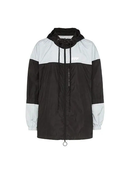 Куртка mens black white splicing jacket Off-White — изображение 1 из 4, белый