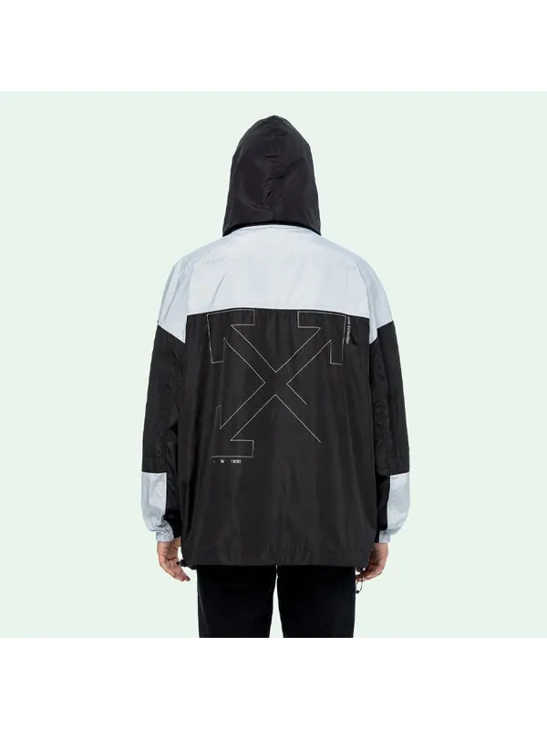 Куртка mens black white splicing jacket Off-White — изображение 3 из 4, белый